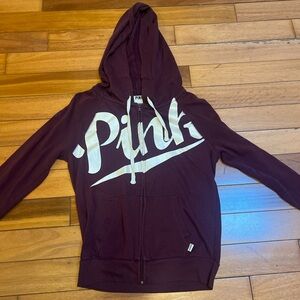 Purple Hoodie with White Logo